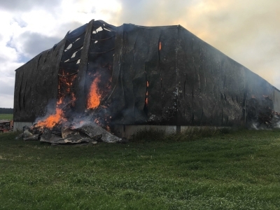 Sinistre total suite à un incendie d’un hangar agricole